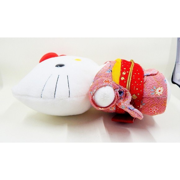 Hello Kitty Plush Sanrio Stuffed Animal Pink Kimono Geisha 8 Inch - Picture 3 of 7